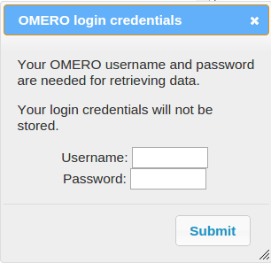 OmeroCredentialsScreenshot
